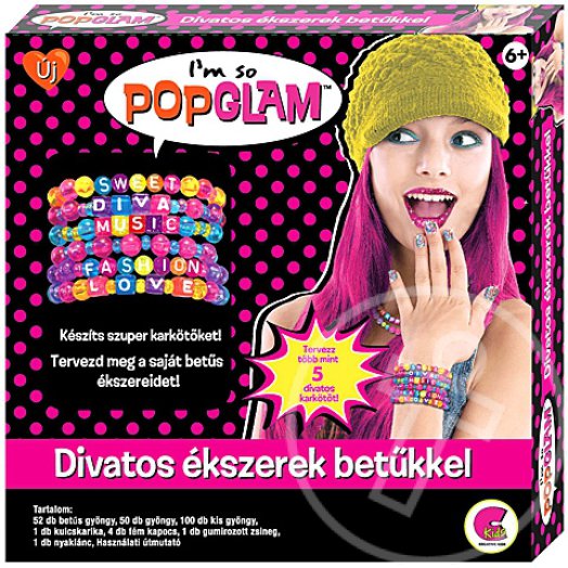 PopGlam: Divatos ékszerek betűkkel készlet