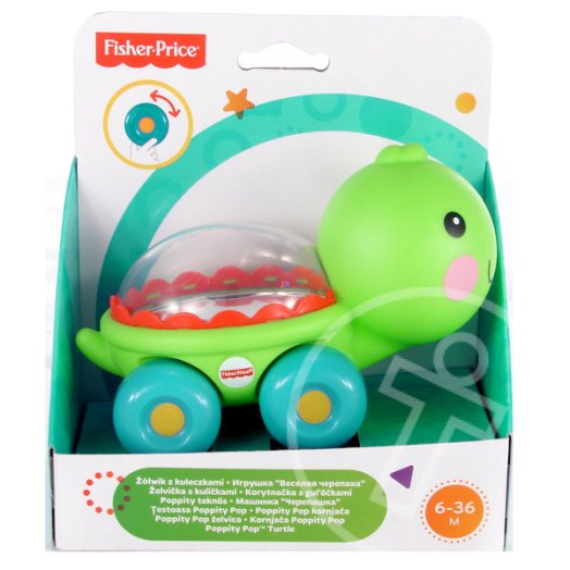 Fisher-Price Poppity guruló csörgő teknős bébijáték