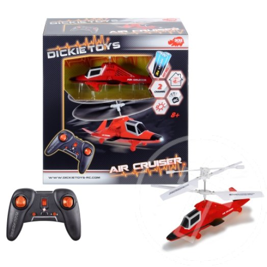 Air Crusher távirányítós helikopter - piros