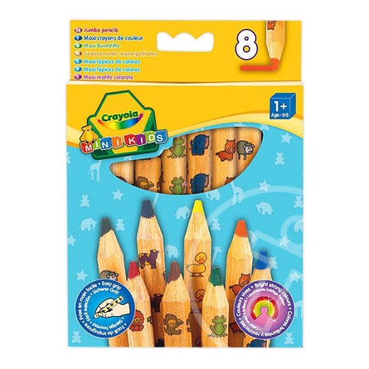 Crayola Mini Kids: 8 db vastag natúr színes ceruza