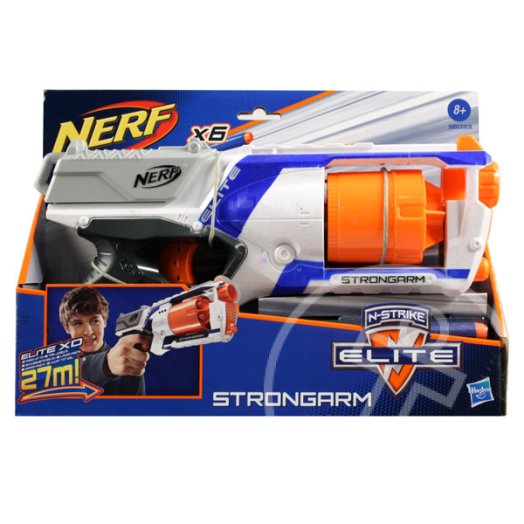 NERF N-Strike Elite: Strongarm szivacslövő pisztoly - fehér