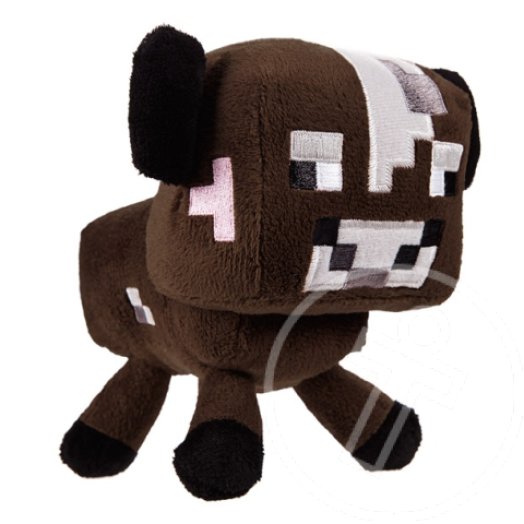 Minecraft: plüss bébi tehén - 18 cm