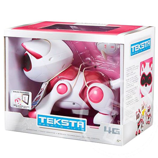 Teksta robot cica - Kitty, rózsaszín