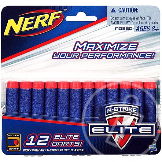 NERF N-Strike Elite: Kék lőszer utántöltő készlet - 12 db