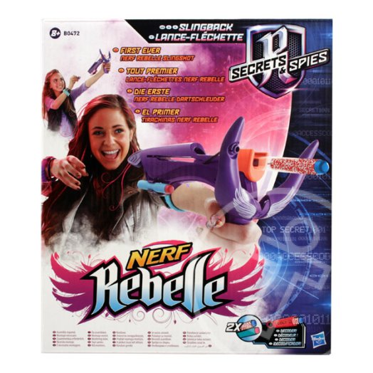 NERF Rebelle: Secrets And Spies - Slingback szivacslövő csúzli