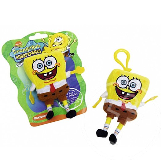 Spongya Bob plüssfigura kulcstartó