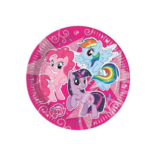 Én kicsi pónim: My Little Pony 23 cm-es tányér - 8 darabos
