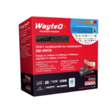 6 havi TV csomag Wayteq 95CX DVB-T beltéri egységgel