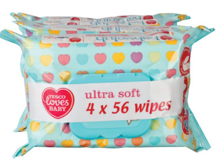 TESCO loves BABY babatörlő kendő quattropack