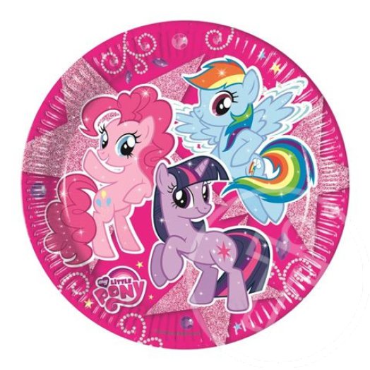 Én kicsi pónim: My Little Pony 23 cm-es tányér - 8 darabos