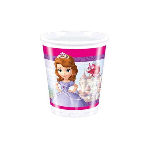 Disney hercegnők: Sofia hercegnő műanyag pohár - 8 db