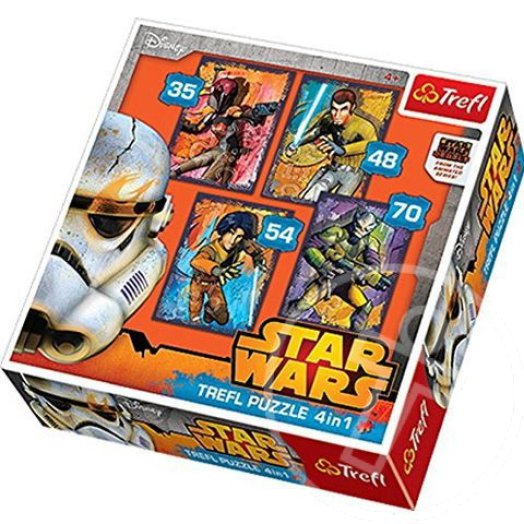Star Wars: Lázadók 4 az 1-ben puzzle