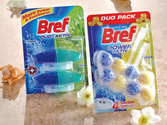 Bref Power-Aktív és Duo-Aktív WC-frissítő duopack