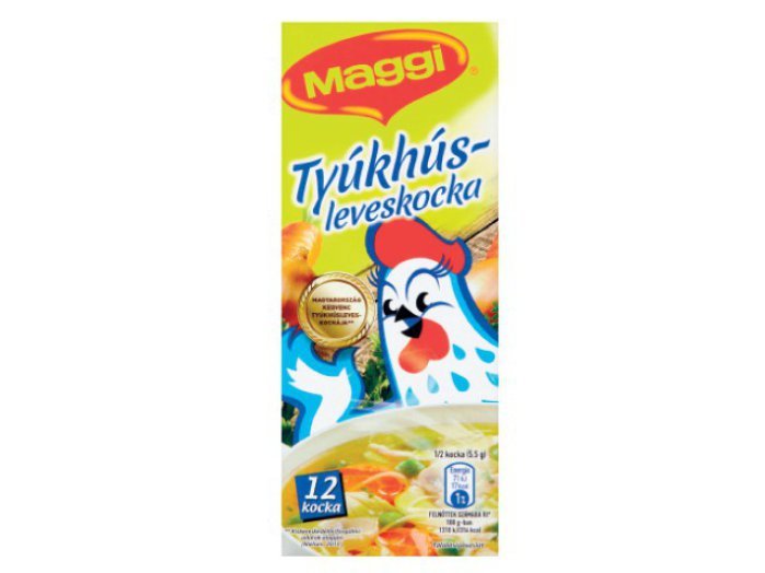 Maggi leveskocka vagy pörköltszaft-ízesítő kocka, halászlékocka