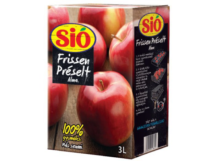 Sió frissen préselt 100%-os gyümölcslé (3 l)