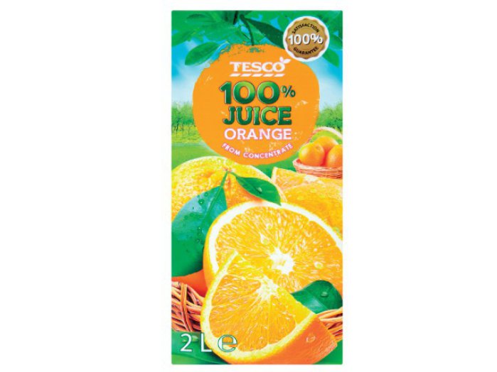 TESCO 100%-os gyümölcslé