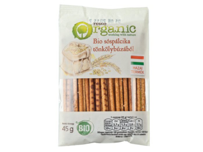 Tesco bio tönkölybúzás sóspálcika
