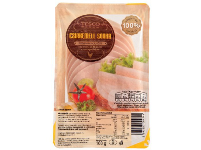 TESCO csirke- vagy pulykamell sonka