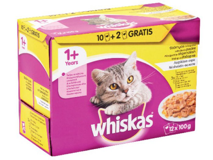 Whiskas alutasakos macskaeledel multipack