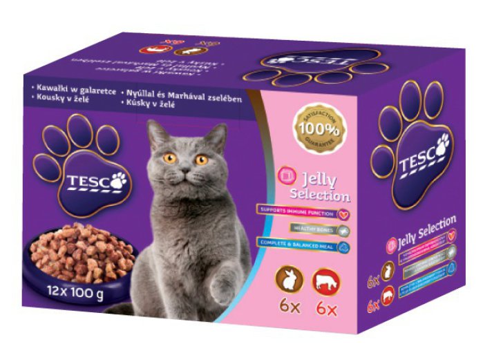 TESCO alutasakos macskaeledel multipack