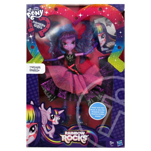 Én kicsi pónim: Rainbow Rock Equestria babák - divatos Twilight Sparkle