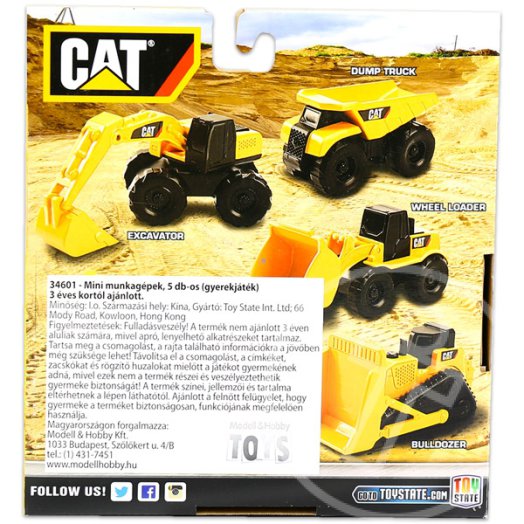 CAT: Mini munkagépek 5 darabos készlet