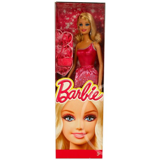Barbie: Parti Barbie - rózsaszín csillogó ruhában