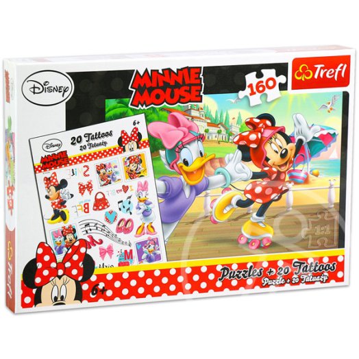 Minnie és Daisy 160db-os puzzle szett tetoválással - Trefl