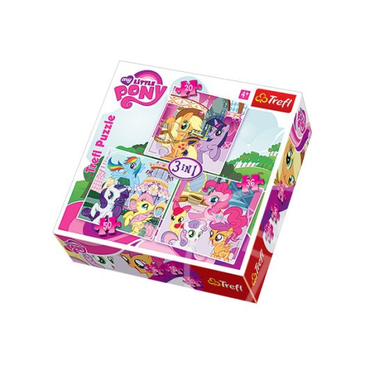 Én kicsi pónim: 3 az 1-ben puzzle