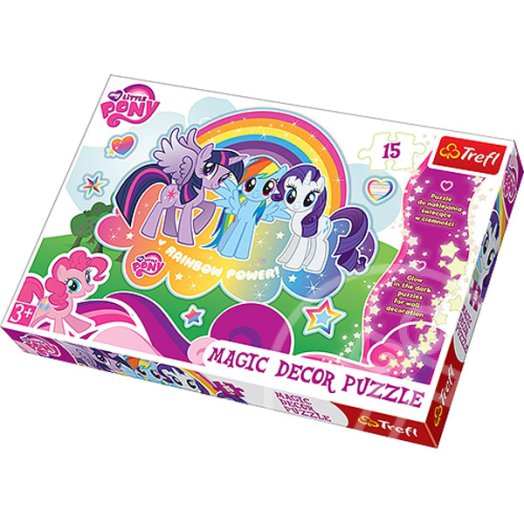 Én kicsi pónim 15db-os fluoreszkáló puzzle - Trefl
