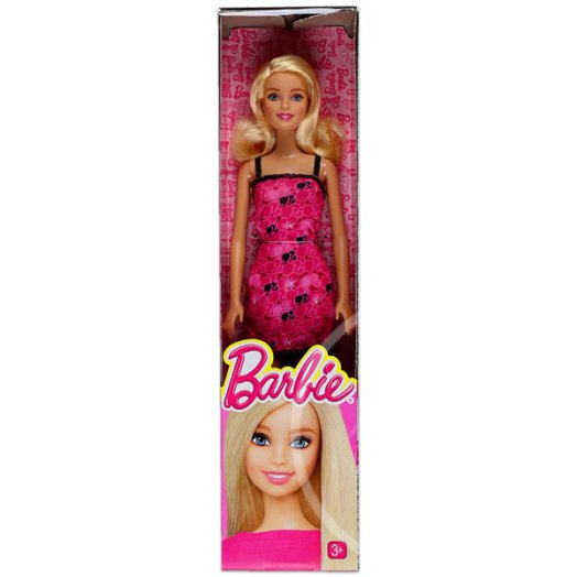 Barbie: Divatos Barbie pink-fekete ruhában