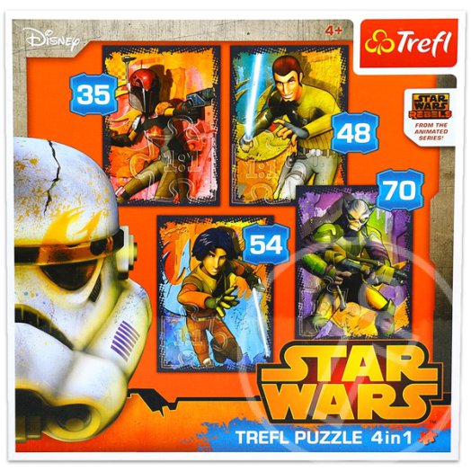 Star Wars: Lázadók 4 az 1-ben puzzle