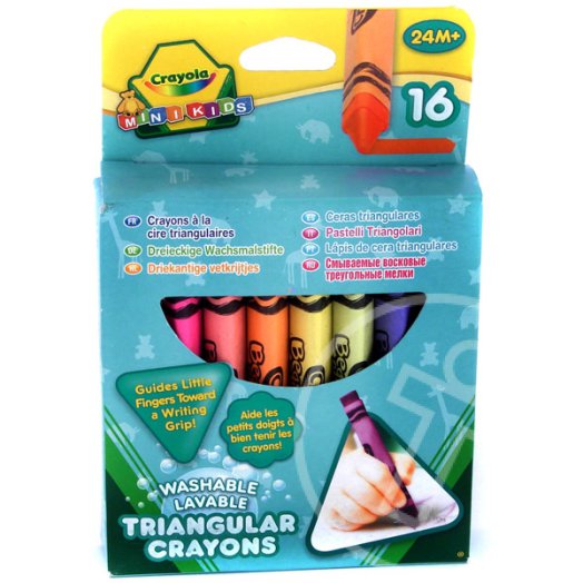 Crayola Mini Kids: Háromszög tömzsi viaszkréták - 16 db