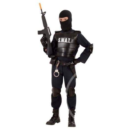 SWAT parancsnoki jelmez gyerekeknek 128 cm-es méret