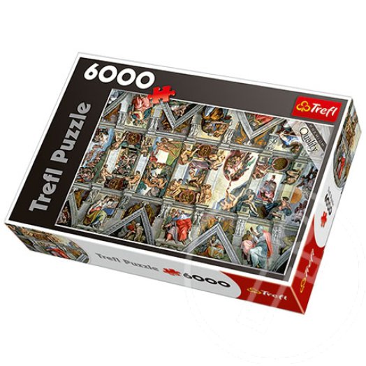 Sixtus-kápolna mennyezete 6000 db-os puzzle
