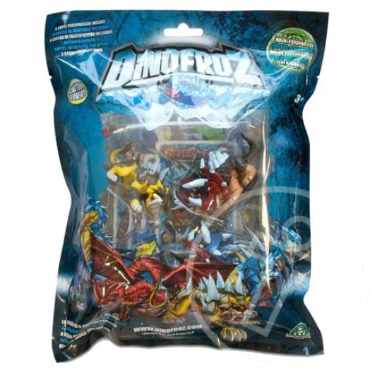 Dinofroz: 4 darabos 3D figura szett