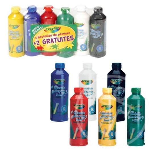 Crayola: Ecsetkész festék 6 db-os készlet