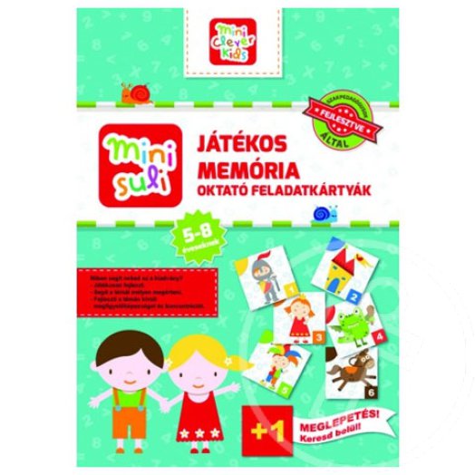 MINI SULI JÁTÉKOS MEMÓRIA OKTATÓ FELADATKÁRTYÁK