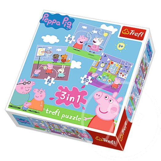 Peppa Malac: 3 az 1-ben puzzle 2