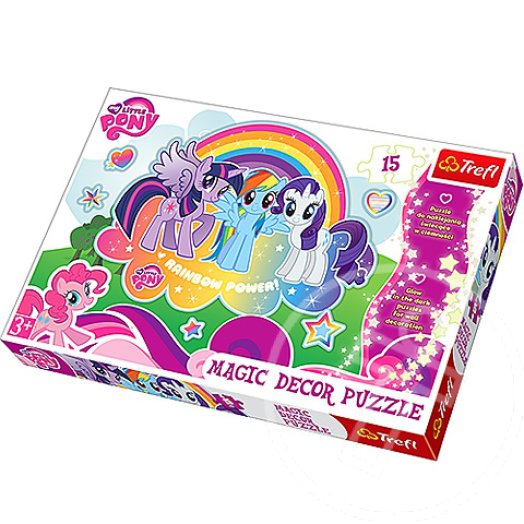 Én kicsi pónim 15db-os fluoreszkáló puzzle - Trefl
