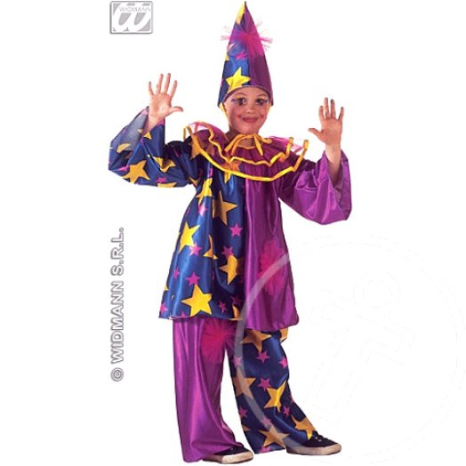 Csillagos bohócjelmez 140cm-es méretben