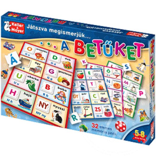 JÁTSZVA MEGISMERJÜK A BETÜKET - TÁRSASJÁTÉK