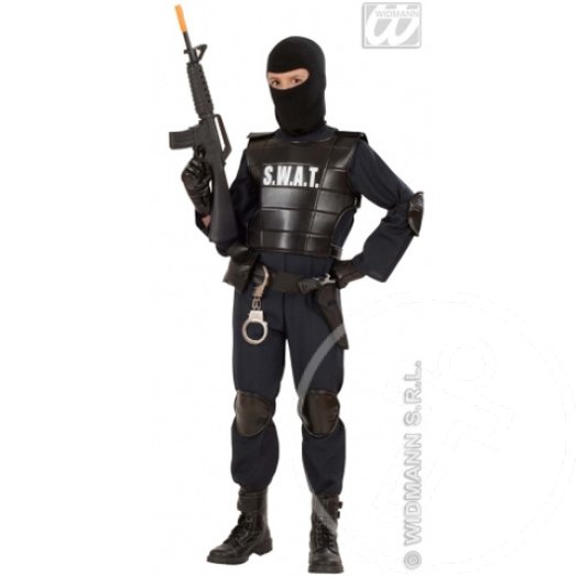 SWAT parancsnoki jelmez gyerekeknek 128 cm-es méret
