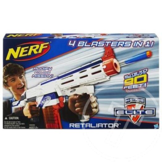 NERF N-Strike Elite: Retaliator szivacslövő puska - fehér