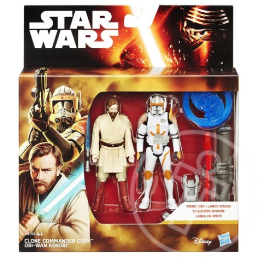 Star Wars: A Sith-ek bosszúja - Obi-Wan Kenobi és Cody parancsnok figura 10 cm - Hasbro