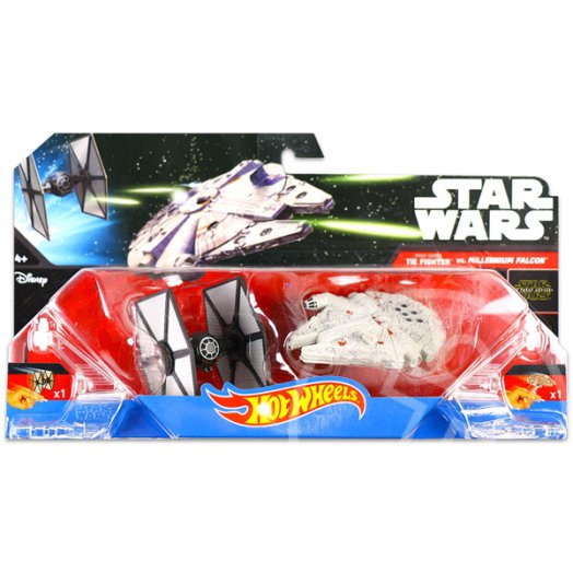 Hot Wheels: Star Wars Első Rend Tie vadásza vs. Millennium Falcon űrhajószett