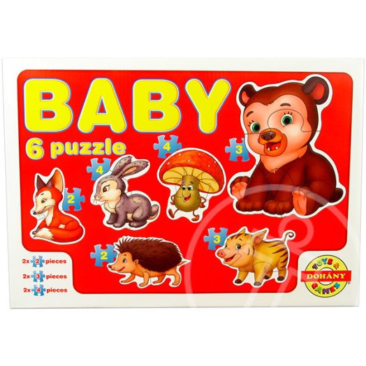 Vadállatok bébi puzzle 2
