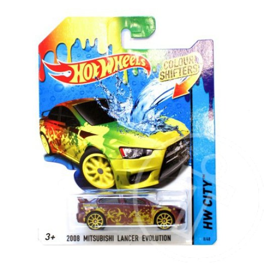 Hot Wheels: 2008 Mitsubishi Lancer Evolution színváltós kisautó 1/64 - Mattel