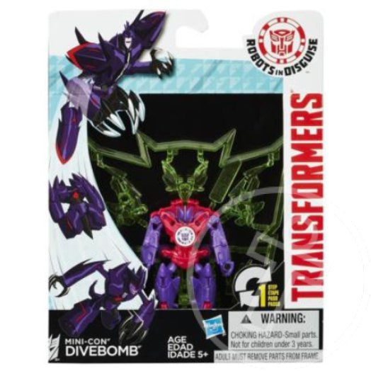 Transformers Robots in Disguise: Mini-Con Divebomb robotfigura kiegészítőkkel - Hasbro