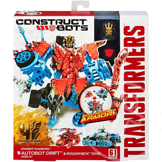 Transfromers: Drift és Roughneck Dino harcos építhető figuraszett - Hasbro